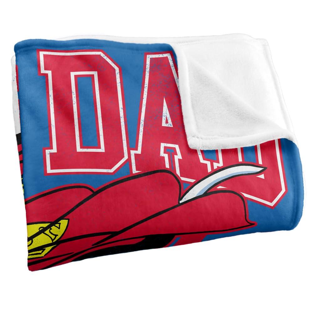 SUPERMAN Krypto Dog Dad Soft Touch Fathers Day Blanket