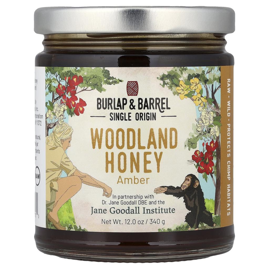 Burlap & Barrel, Woodland Honey, Amber, 340g (12oz)