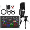X1 English Sound Card Kit: Desktop Tripod, Mobile/PC Compatible for Live Broadcast, Singing, and Recording