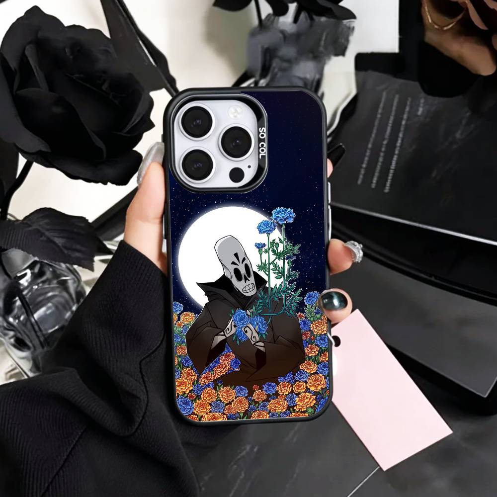 

Game G-Grim F-Fandango Phone Case For iPhone17,16,15,14,13,12,11 Plus,Pro Max Colored Silver Plated Inside Cover iPhone13PROMAX