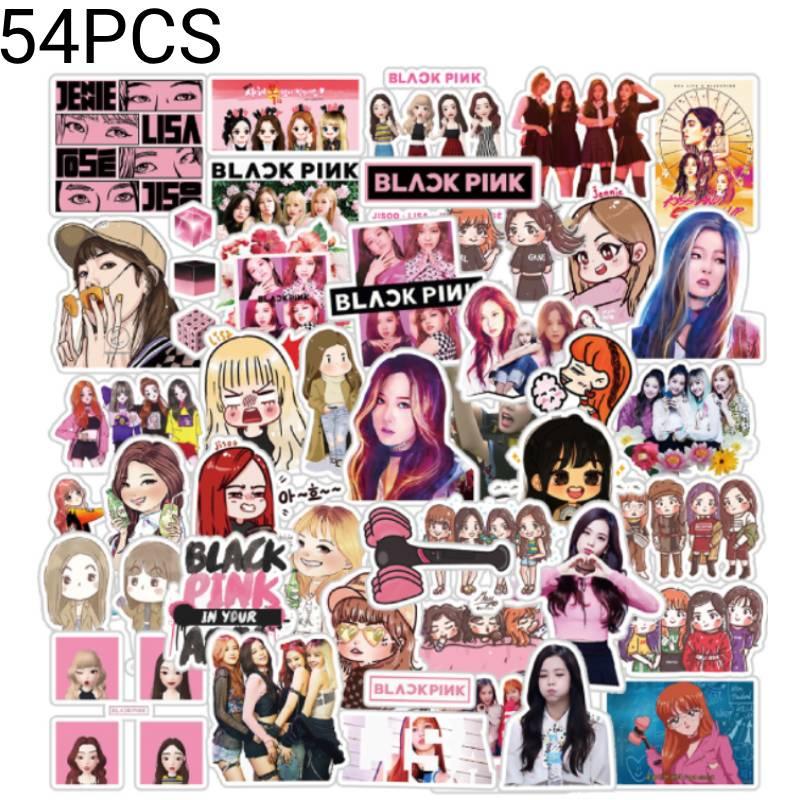 Stylish Blackpink Sticker Keychain 54 Pvc Stickers Various Sizes Included