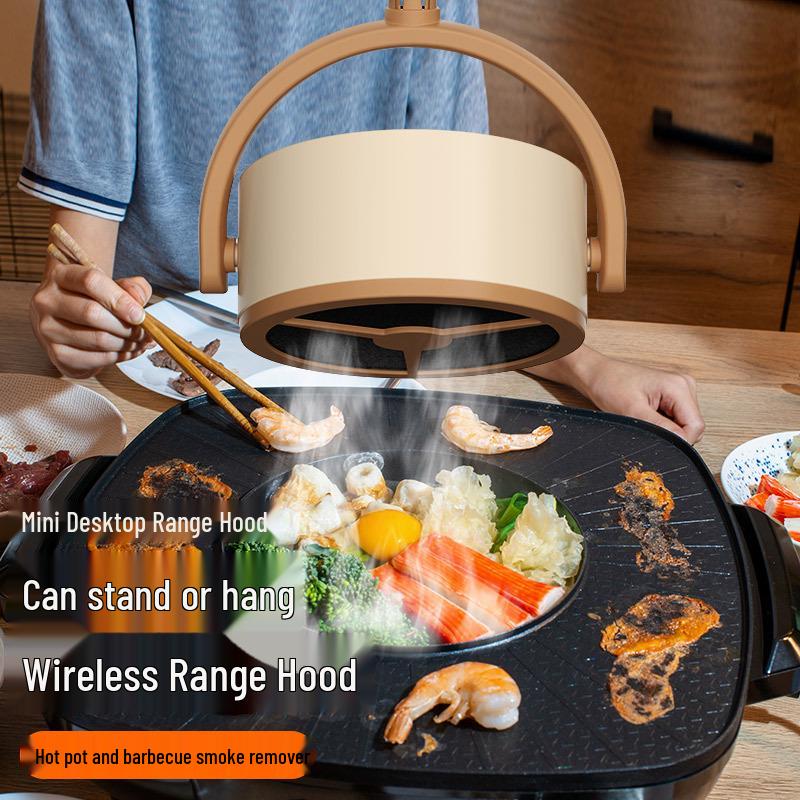 Portable Desktop Range Hood: High-Suction, Easy-Hang for Home, Hot Pot, and Camping