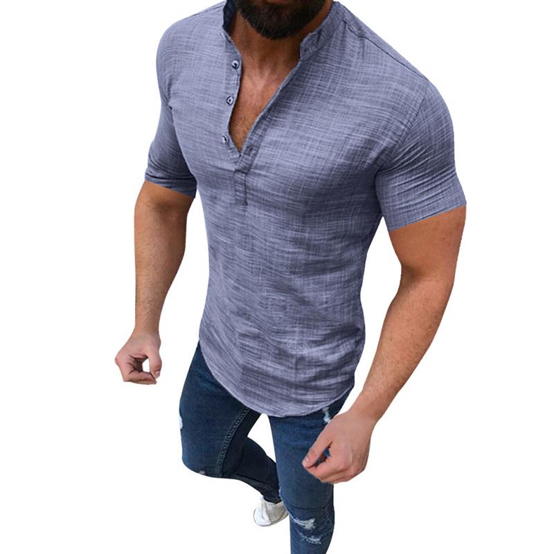 v neck button t shirts