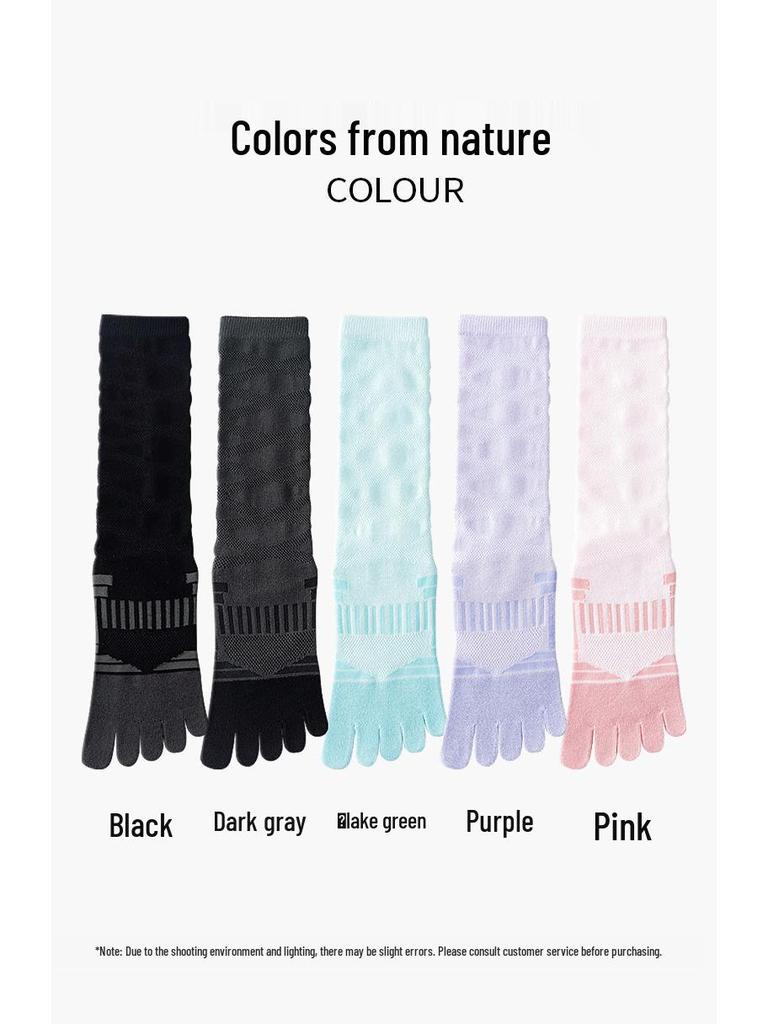 Non-Slip Five-Toe Pilates & Yoga Socks with Massage Sole