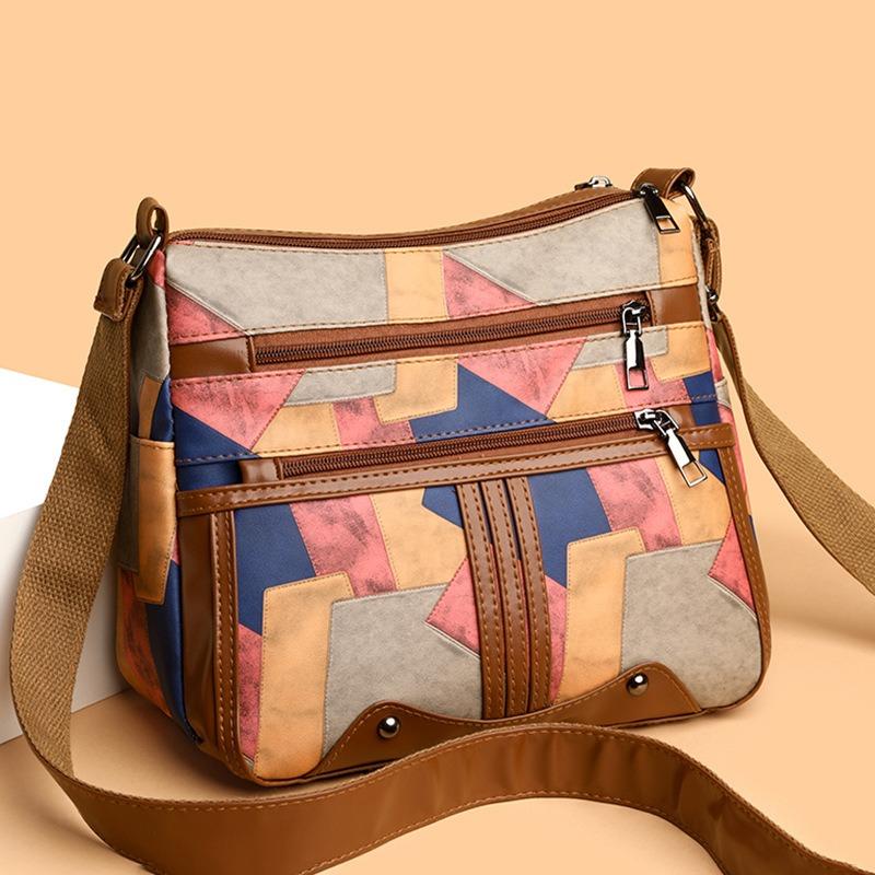 Crossbody-Tasche mit großem Fassungsvermögen und mehreren Fächern