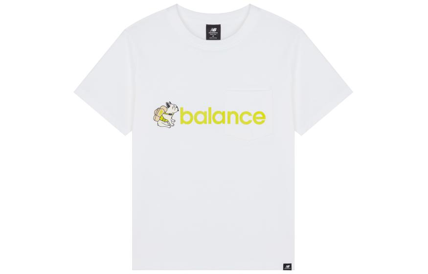 New Balance T Shirt Women s White AWT12317-WT S
