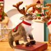 Adorable Plush Reindeer Figurine For Christmas Decoration With Realistic Features