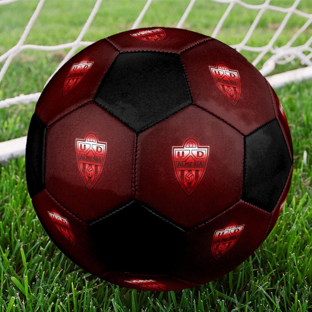 1PC Almería LOGO size 5 soccer ball PrahaIndoor Soccer Ball Colorful All Ages Machine Stitched PVC Competition Ready Durable High-Bounce
