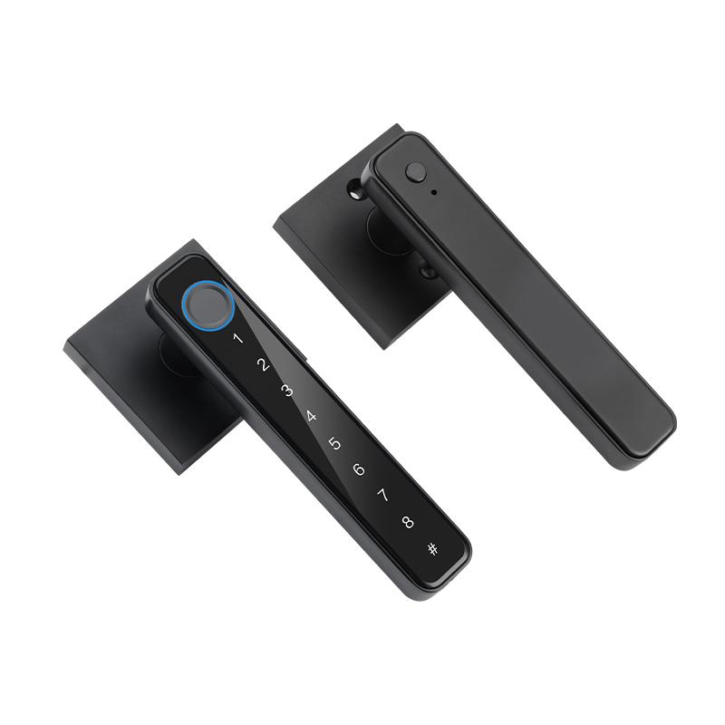 

Замок с отпечатком пальца и защитой от подглядывания с приложением TUYA/TTLOCK, цифровой электронный дверной замок с защитой от подглядывания для дверей толщиной 3,5–6,5 см