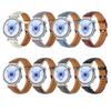 Silver Buckle Leather Watch Band for Huawei Watch GT 6 41mm, Ergonomic Comfort Adjustable Replacement Strap, Easy Install, Strap Only