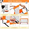 Tragbare Fußballtore für den Garten Faltbare Mobile Trainings-Fußballtore für Kinder Fußballtor Indoor Outdoor Pop-Up Fußballtore