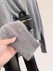 Women's Loose Wool Knit Cardigan - Round Neck, Solid Color, Buttoned, Casual Autumn/Winter Style, Versatile and Stylish.