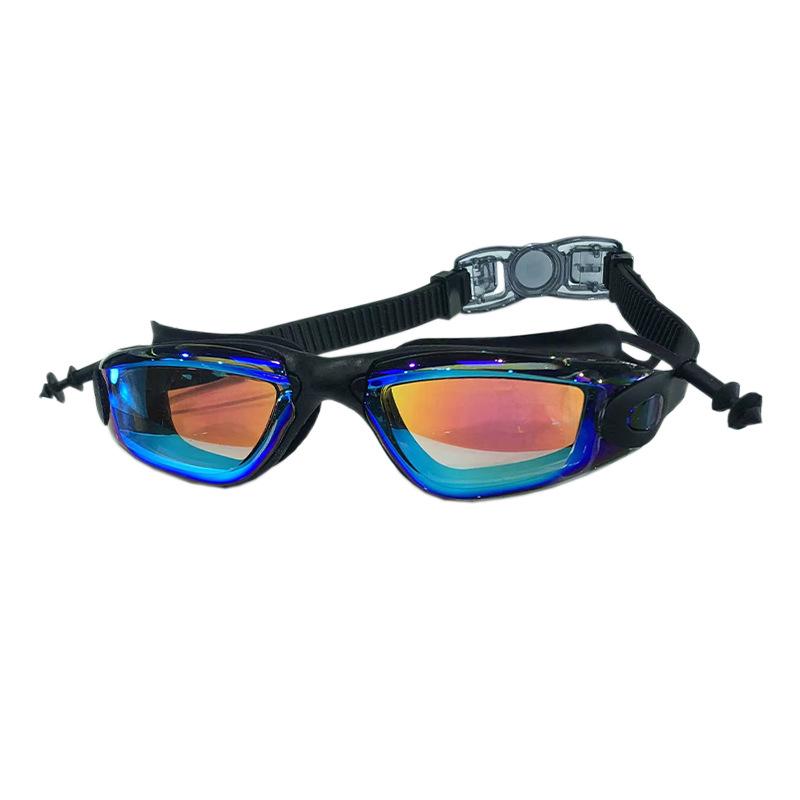 Large Frame HD Anti-Fog Waterproof Adult Swimming Goggles
