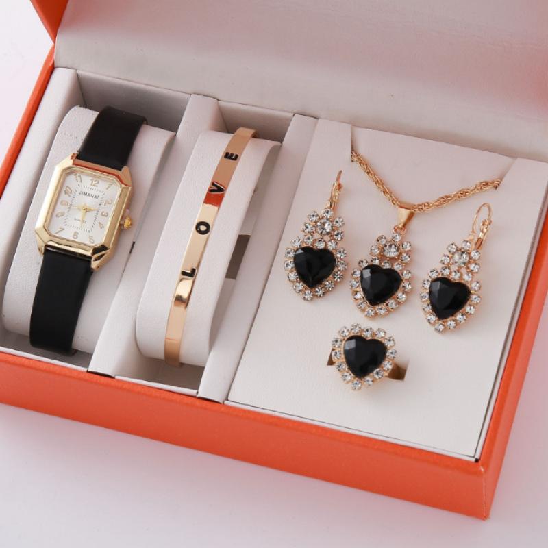 Watch Bracelet Set Ladies Watch Fashion Women'S Watch Gifts Versatile Quartz Watch