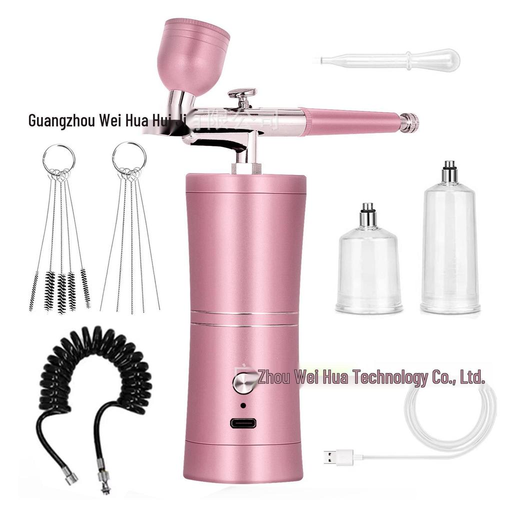 Portable Oxygen Injector Facial & Nail Art Airbrush for Hydration and Essence Spray