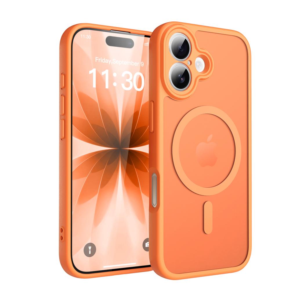 For Apple 17promax Mobile Phone Case Magnetic Attraction for IPhone16e Fine Hole Lens All-inclusive Skin-feel 15 Protective Case