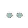 Aqua Chalcedony Gemstone 925 Sterling Silver Jewelry Men Cufflinks Gift For Him CL-1-20
