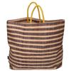 agnes b. MX02-03 Raffia Stripe Tote Bag Natural/Black/YellowUsed