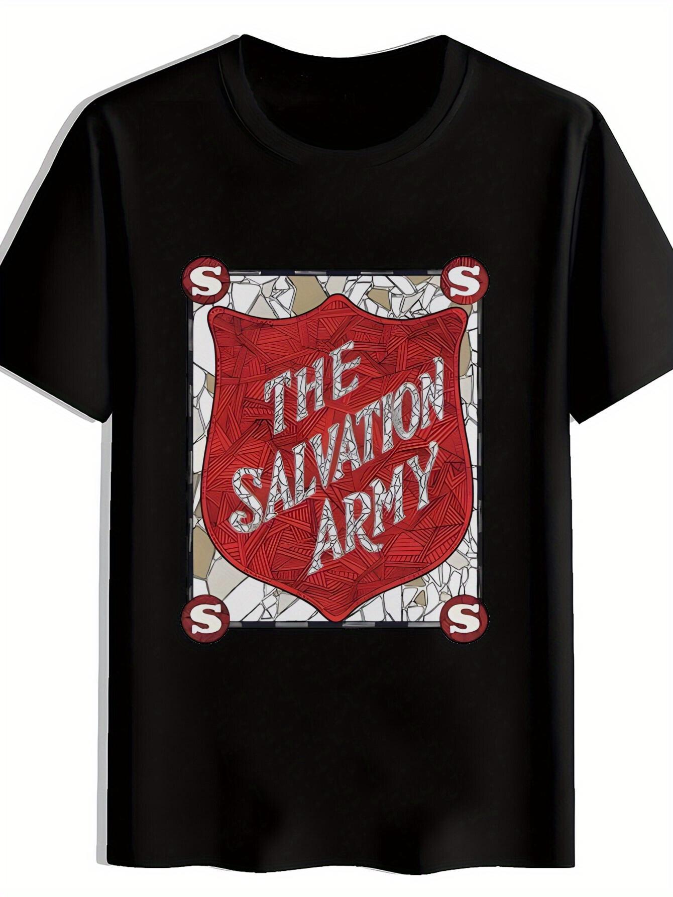 Vintage Rock Band Graphic T-shirt -  The Salvation Army  Print L