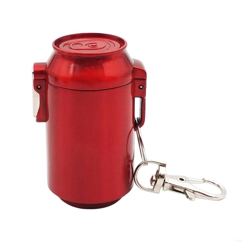 Windproof Portable Ashtray Metal Ashes Holder with Hanging Clasp For Car Travel Outdoor Activity Travel Essential