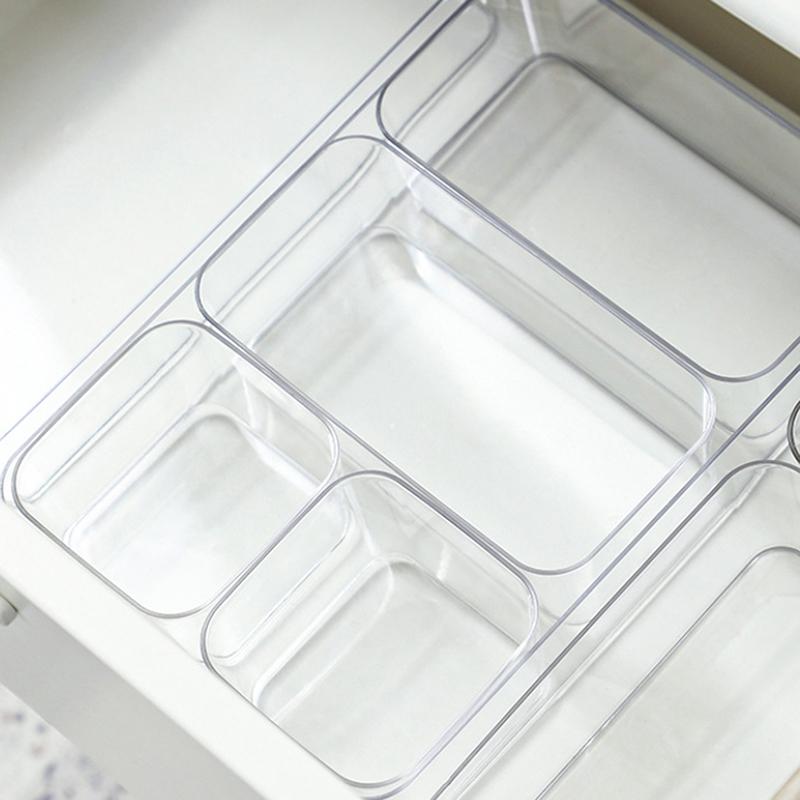 1 Stück Schreibtisch Schubladen Organizer Aufbewahrungsbox für Schreibwaren Kunststoff Make-up Aufbewahrung Transparente Aufbewahrungsbox