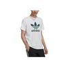 Adidas Originals Trefoil Large Logo Print Crew Neck Short Sleeve T-Shirt Men Tops White HK5227