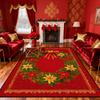 Gorgeous Red Carpet Living Room Large Area Decoration Sofa Area Rugs for Bedroom Cloakroom Non-slip Floor Mats Christmas Gift
