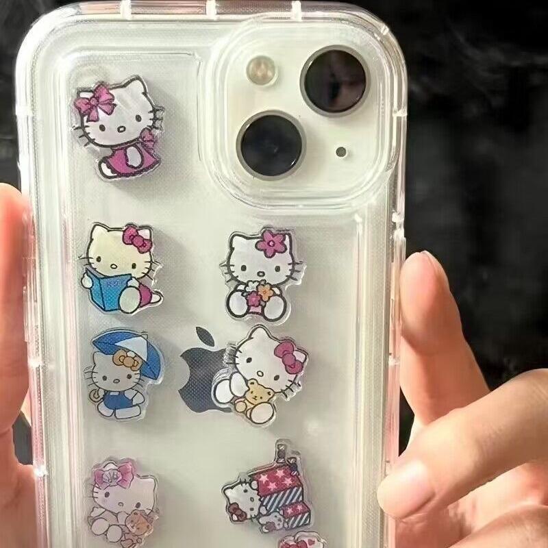 Acrylic 2mm Sheet Holder for Apple 16 Phone Case - Compatible with 14Pro/13 Large Hole, Airbag 15, Back Card 11