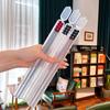 4Set Alloy Chopstick Reusable Non-slip Sushi Food Chop Sticks Chopsticks Metal Chinese Chop Stick Tableware Kitchen Gadgets