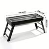Portable Thickened Charcoal BBQ Grill for Outdoor and Household Use