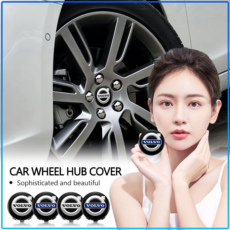 For Volvo XC90 XC60 XC40 V40 V50 V60 S40 S50 S60 S70 S80 S90 240 C70 Vnl Truck 4Pcs 56mm Car Wheel Center Caps Hub Cap Covers Emblem