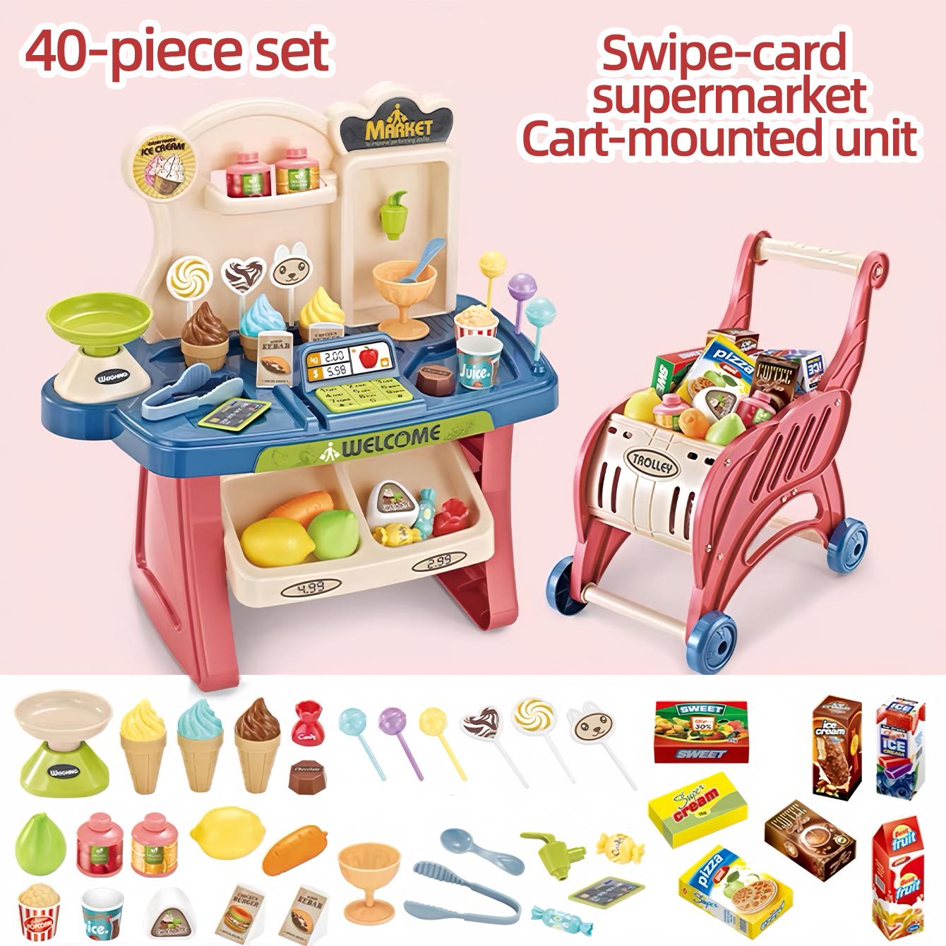 Children s toys simulate mini supermarket checkout cart holiday gifts