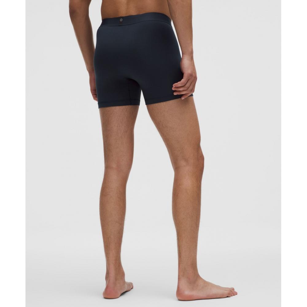 Lululemon Always In Motion Boxer 5   5 Pack Twofold Stripe Washed Denim Club Blue True Navy Washed Denim Starch Blue Heathered Club Blue