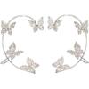 Zirconia Butterfly Earrings, Butterfly Earrings For Women, Butterfly Earrings, Ear Cuffs, Gifts For Women And Girls ,, A Pair,