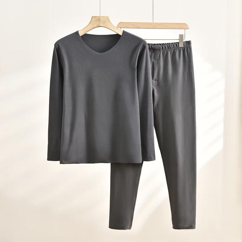 TINSINO Cationic Double-Sided Fleece Seamless Thermal Underwear Set