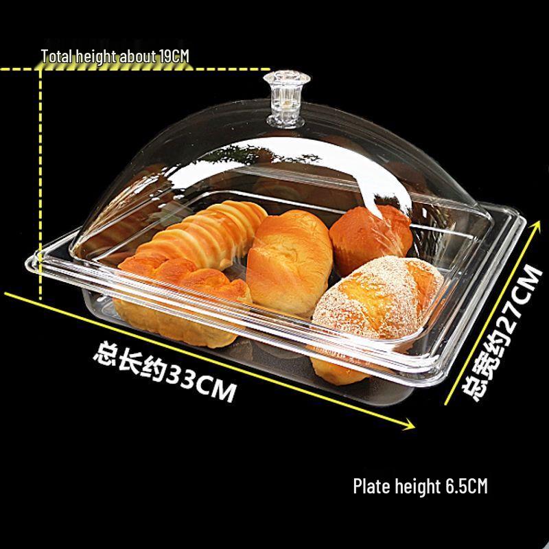 

Song Yun Qing European Style Plastic Food Display Tray with Lid