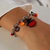 Personality Stacked Wind Metal Chain Bracelet  Halloween Bracelet