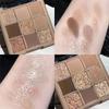 DIKALU Nine-Color Oatmeal Nude Matte Eyeshadow Palette - Earth Tone Autumn Collection
