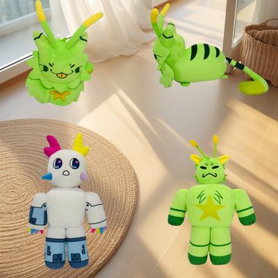 Green Cat Plush Toy Doll Figurine