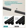 SONGMICS Clothes Rail, Clothes Rack, Double Clothes Hanging Rail, Heavy-Duty Metal Frame, with Wheels and Shelf, 100 kg Total Max. Load