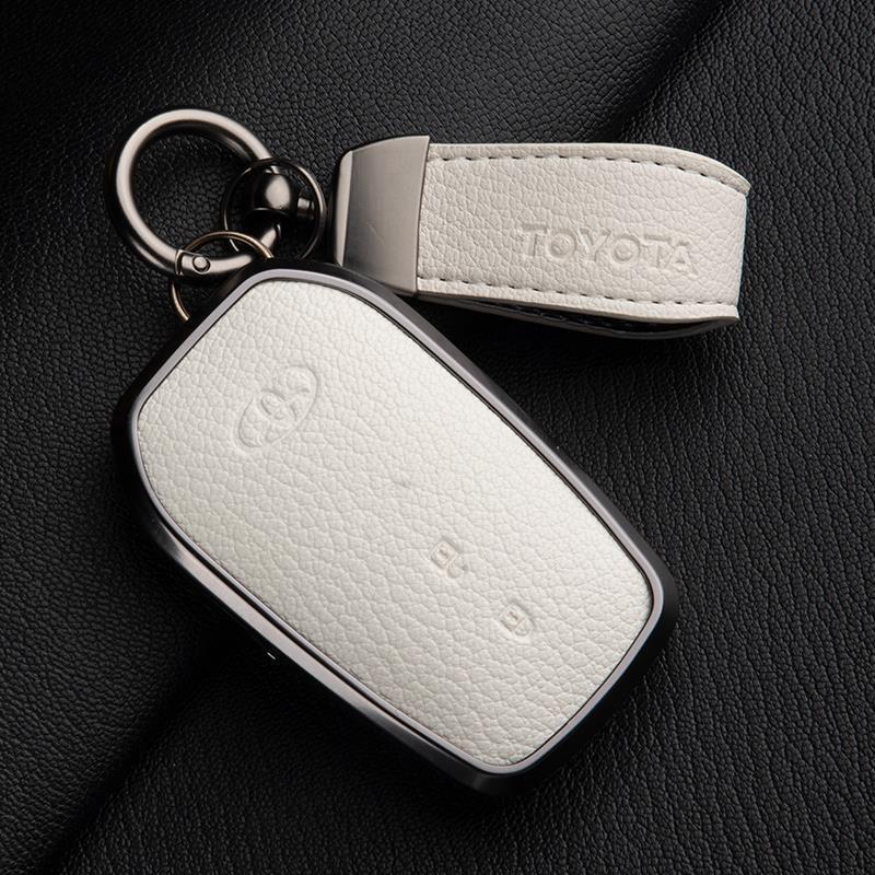 Skórzany Etui na Kluczyki do Toyota Camry, Highlander, Prado, Land Cruiser, Venza, RAV4 - 9. Gen