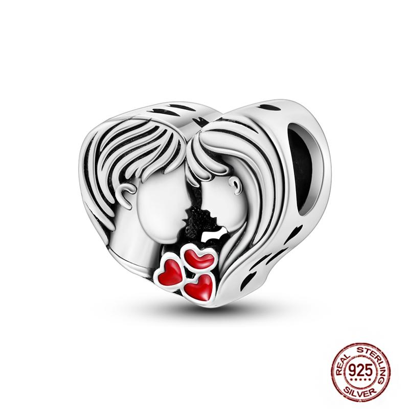 Fits Original Red Colorful Charmscopper Love Heart Bike Travel Race Car For Women Bracelet Christmas Gift Beads Diy Jewelry