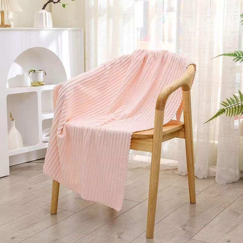 Женский набор быстросохнущих впитывающих банных полотенец - Не оставляет ворса, утолщенный коралловый флис с шапочкой для сушки волос (3 шт) 50x100cm Polyester Single Towel 100g