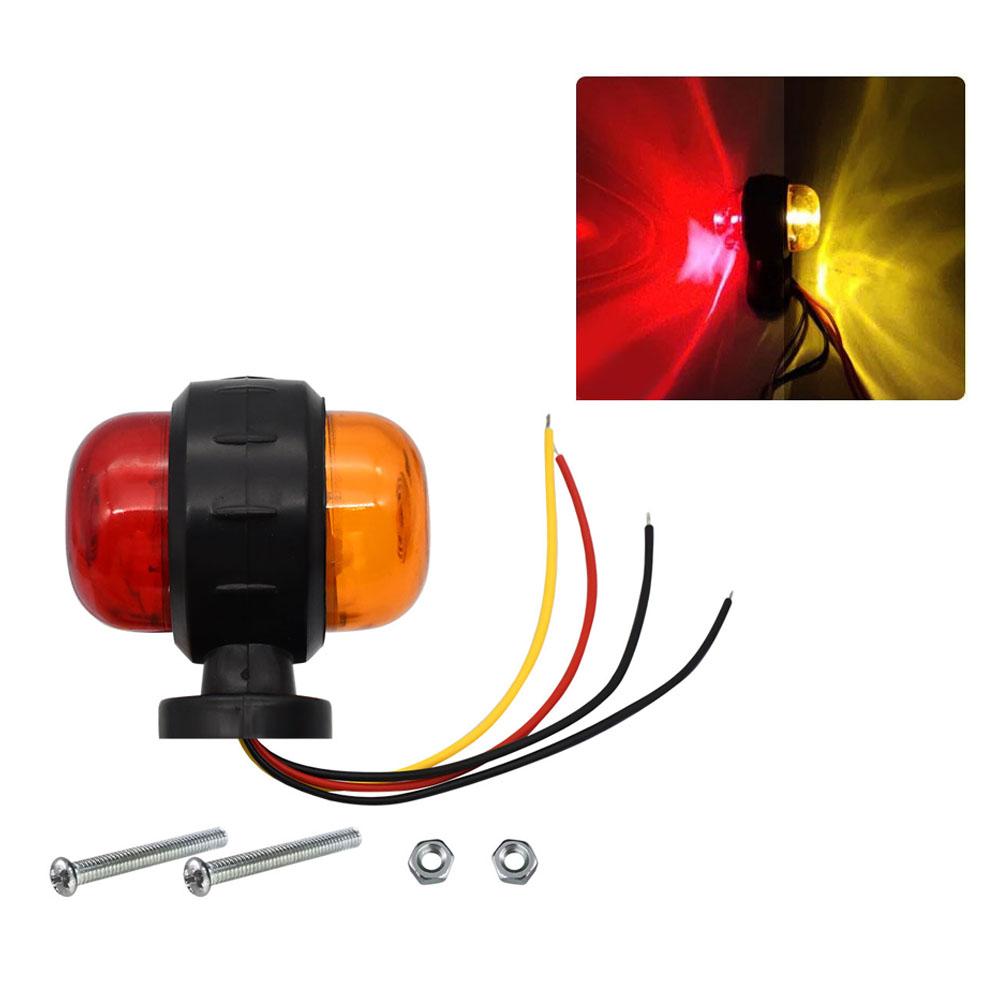 Truck Side Light Width Light Dual Color 12/24V Universal For Truck Warning Light Safety LampLight Indicator Lamp Car Signal
