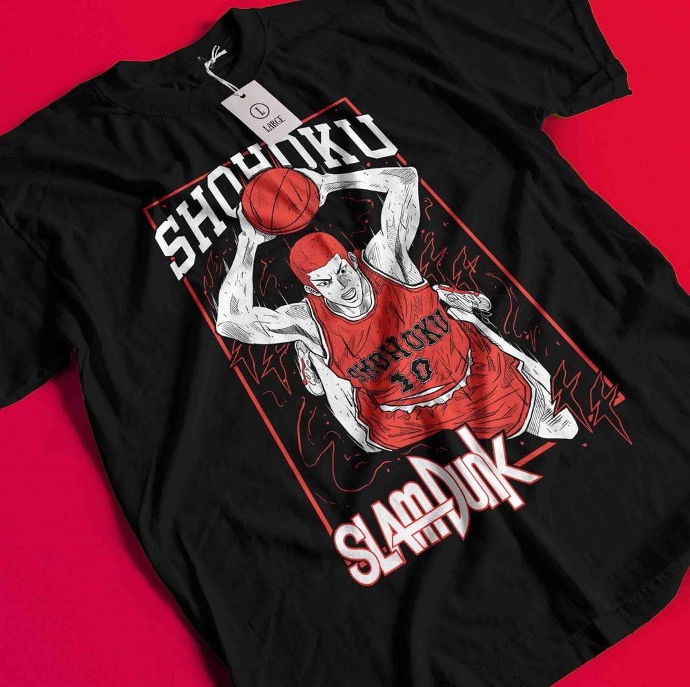 

Slam Dunk T-shirt Slam Dunk Team Basketball Anime Hanamichi Shirt Ryota Akira BB635 M