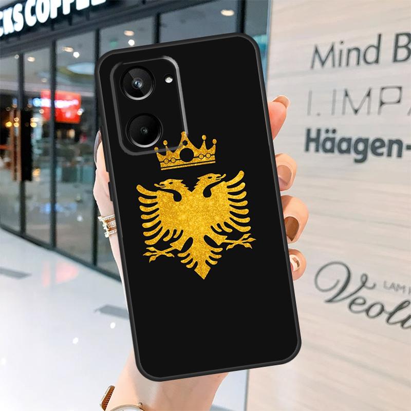Albania Albanians Flag Case For Realme 15 Pro 14 13 11 12 Pro Plus GT7 GT6 C55 C51 C53 C35 C33 C61 C65 C67 C71 C75