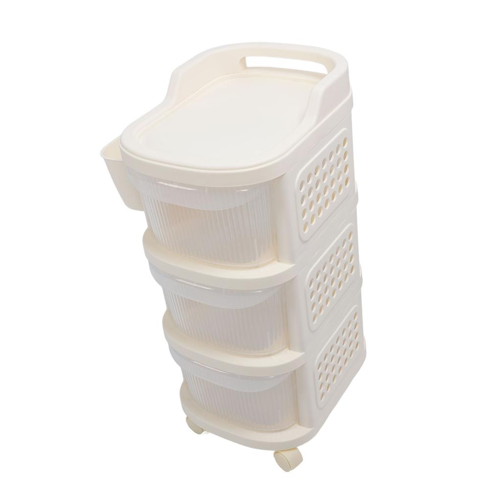 Baby Wickeltischwagen mit Rad Neugeborenen Kinderzimmer Essentials Aufbewahrungsorganizer Beweglich 3 Schichten