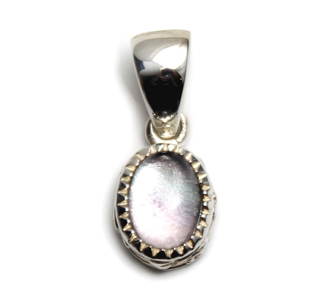 

[goodvibrations] Fluorite Oval Pendant for Women, Sterling Silver 925, Good Vibrations