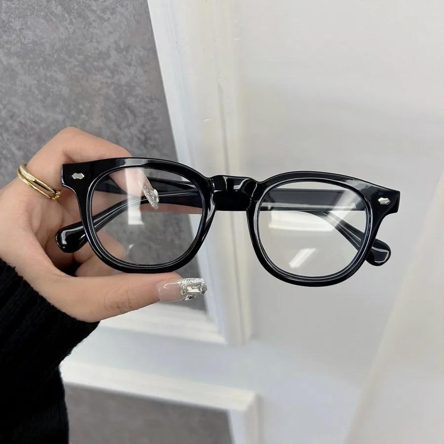 Elegant Transparent Lens Plain Eyeglasses Frame Male Female Brand Casual Round Glasses Men Women