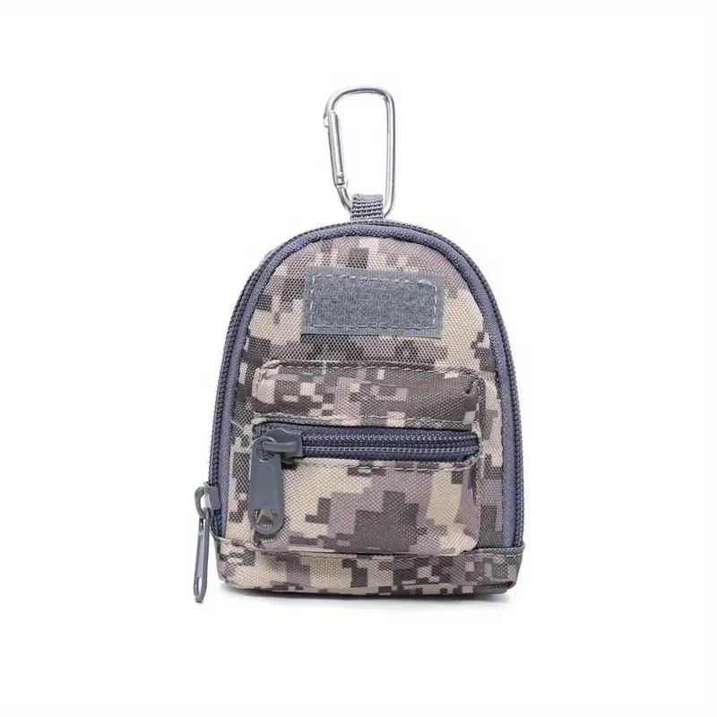 Mini Portable Coin Pouch Key Wallet Holder Men Coin Purses Pouch Bag Keychain Zipper Pocket Outdoor Key Bag